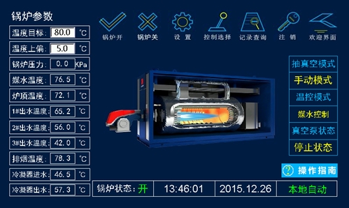 燃氣真空熱水鍋爐控（kòng）製係統 